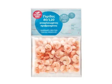 Γαρίδες 80/120 αποφλοιωμένες προβρασμένες