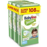 Πάνες Babylino Sensitive Super Pack No 7 15+kg 3 Pack 108τεμ