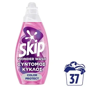 SKIP Wonder Wash Color Protect υγρό απορρυπαντικό πλυντηρίου ρούχων 37 μεζ.
