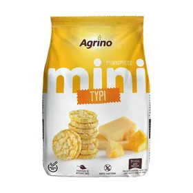 AGRINO Mini Ρυζογκοφρέτες με Τυρί Χωρίς γλουτένη