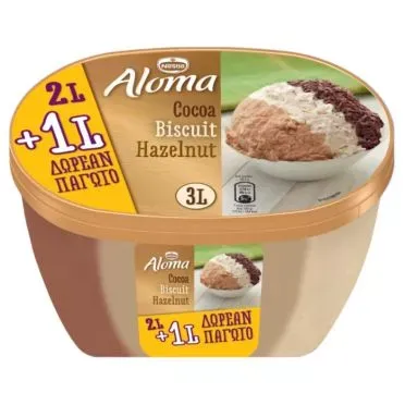 ALOMA ΣΟΚΟΛ./ΜΠΙΣΚ./ΦΟΥΝΤ. 2LT.+1LT.ΔΩΡΟ