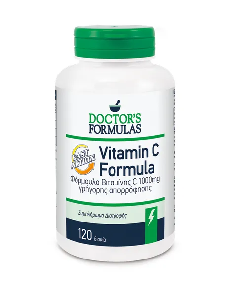 DOCTORS FORMULAS Συμπλήρωμα διατροφής βιταμίνη C 1000mg 120 δισκία
