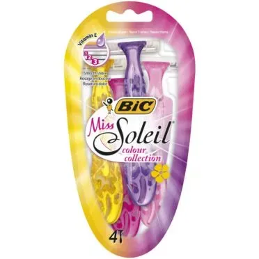 BIC Miss Soleil Colour Collection Γυναικεία Ξυραφάκια 4τεμ