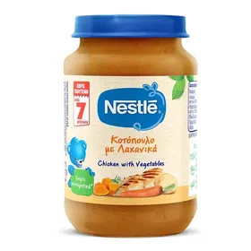 Nestle Βρεφικό Γεύμα Κοτόπουλο Με Λαχανικά 7+Μηνών 190γρ.