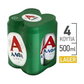 ΑΛΦΑ 4x500ml ΜΕ ΕΚΠΤΩΣΗ 1,56€