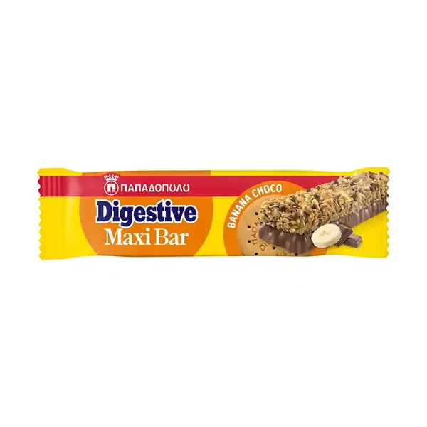 Παπαδοπούλου Digestive Μπάρα Δημητριακών Μπανάνα Maxi 50γρ.