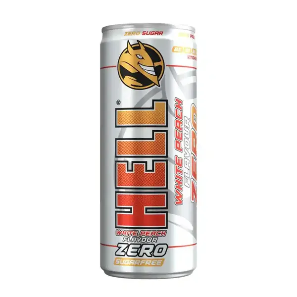 HELL Classic 250ml, HELL ZERO White Peach Flavour 250ml