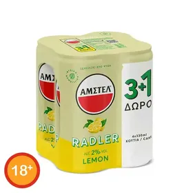Άμστελ Radler Μπίρα Lemon Sleek 330ml.