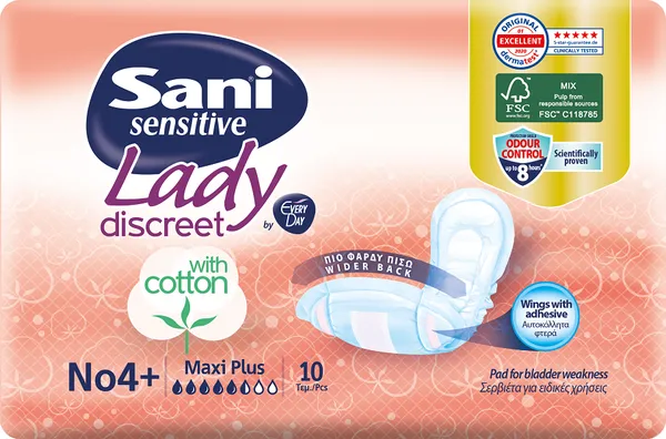 Σερβιέτες Ειδικών Χρήσεων με Βαμβάκι Extra No4 Sani Lady (10τεμ)