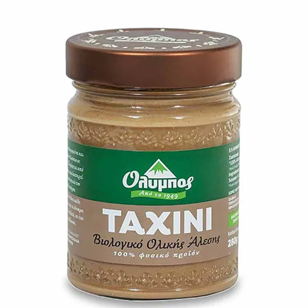 ΟΛΥΜΠΟΣ Ταχίνι Ολικής Άλεσης Βιολογικό Χωρίς γλουτένη 280g