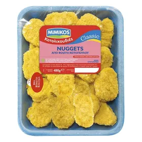 Nuggets κοτόπουλου MIMIKOS 480gr