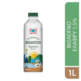 Δέλτα Του Τόπου Μας Γάλα Βιολογικό Ελαφρύ 1,5% Λιπαρά 1lt.