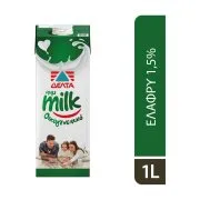 ΔΕΛΤΑ μμμMilk Οικογενειακό Γάλα Υψηλής Παστερίωσης Ελαφρύ 1,5% 1lt