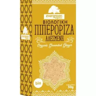 Τζίντζερ Σκόνη 50g Evergreen Bio