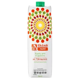 ΑΒ THINK NUTRI Χυμός Φυσικός 8 Φρούτων 1lt