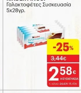Γαλακτοφέτες Συσκευασία 5x28γρ.