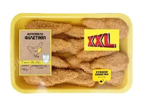 Φιλετίνια κοτόπουλου παναρισμένα XXL