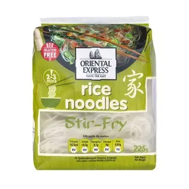 ORIENTAL EXPRESS ΝΟΥΝΤΛΣ ΡΥΖΙΟΥ STIR-FRY 225γρ