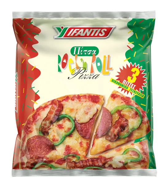 ROCK N ROLL Πίτσα Κατεψυγμένη Rock n Roll 3 Τεμάχια 1,35kg