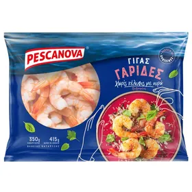 PESCANOVA γαρίδες γίγας χωρίς κέλυφος με ουρά 350g