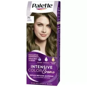 Palette Μόνιμη Κρέμα Βαφή Μαλλιών 7.1 ΞΑΝΘΟ ΣΑΝΤΡΕ 1 τεμ