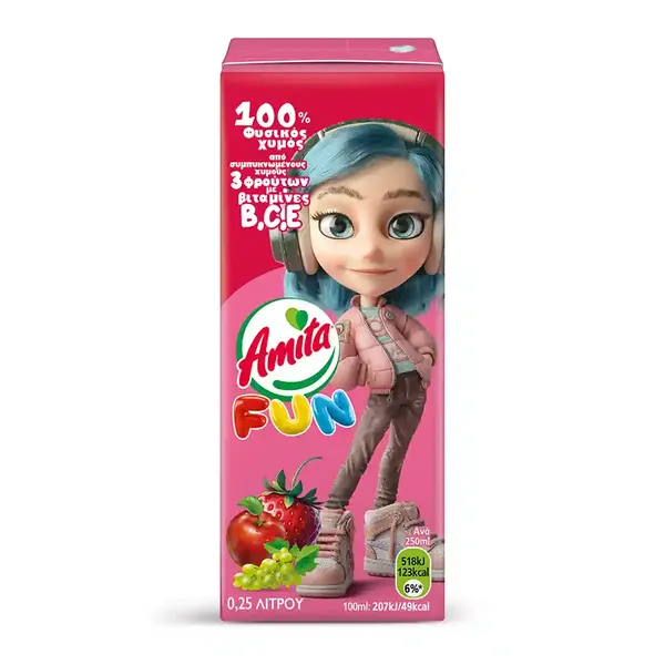 Amita Fun Κόκκινη 250ml.