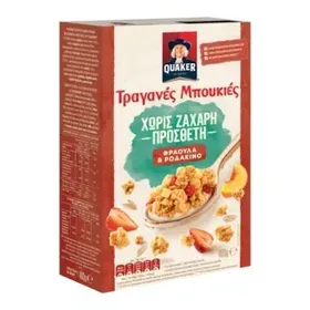 QUAKER ΤΡΑΓ.ΜΠΟΥΚ.ΦΡΑΟΥΛΑ & ΡΟΔΑΚΙΝΟ Χ.ΖΑΧ. 400γρ
