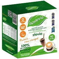 Isostevia Γλυκαντικό Με Στέβια 40 stick 80gr