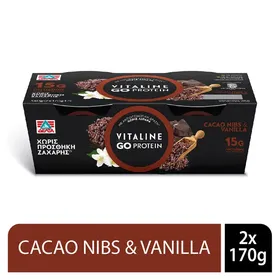 Go Protein Cacao Nibs & Βανίλια 170g (συσκευασία 2τεμ.)