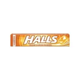 HALLS Sugar Free Honey - Lemon Καραμέλες 32γρ.