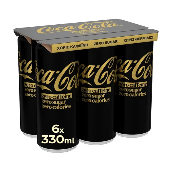 COCA-COLA Zero χωρίς Καφεΐνη Χωρίς ζάχαρη 6x330ml
