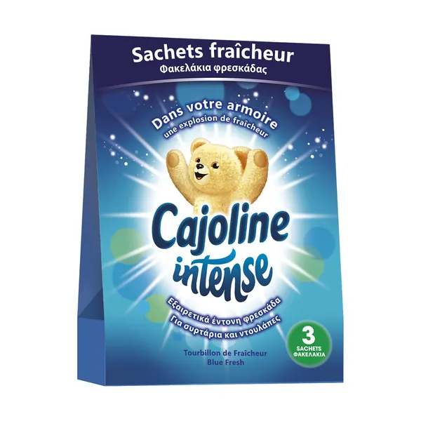CAJOLINE Intense Φακελάκια Φρεσκάδας Blue Fresh 3τεμ