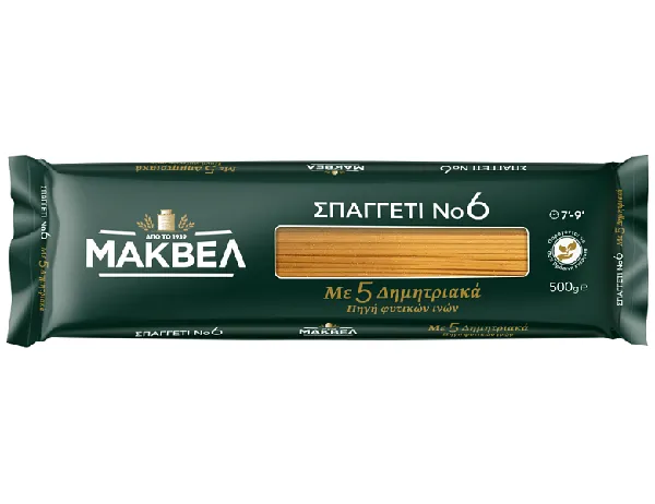 5 δημητριακά σπαγγέτι Νο6 / πένες 500γρ