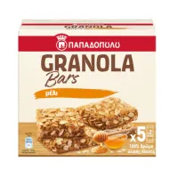 Μπάρες Δημητριακών με Granola και Μέλι Παπαδοπούλου 5x42g