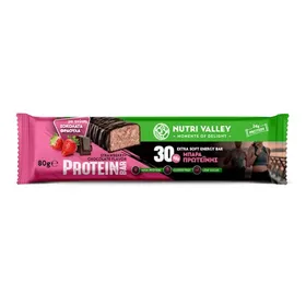 protein bar chocolate ή strawberry 80γρ.