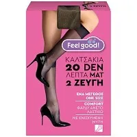 Feel Good! Καλτσάκια 20D Πέπερ 2 τεμ.
