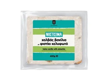 Γλυκάνθη Νηστίσιμα Χαλβάς βανίλια με φιστίκι κελυφωτό