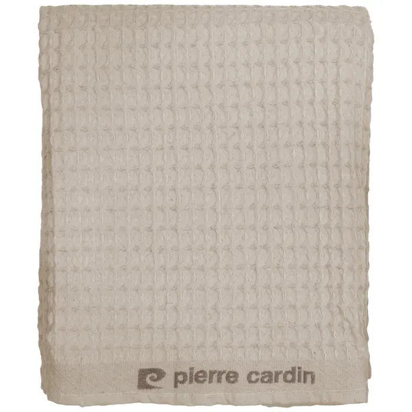 Pierre Cardin Ριχτάρι Κουρβέτα Πικέ Εκρού Βαμβάκι 220x240cm