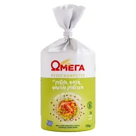 Ωμέγα Ρυζoγκοφρέτα Μix Οσπρίων Χωρίς Γλουτένη 105γρ.