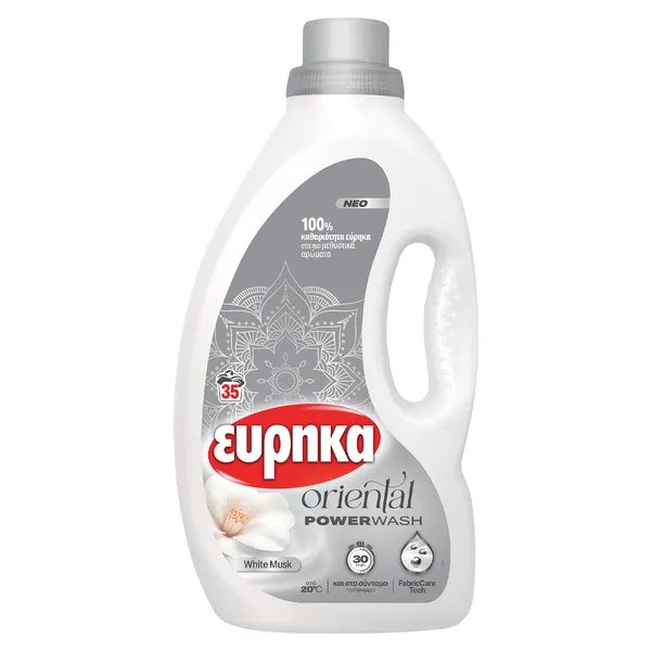 ΕΥΡΗΚΑ oriental powerwash υγρό πλυντηρίου white musk 35μεζ.