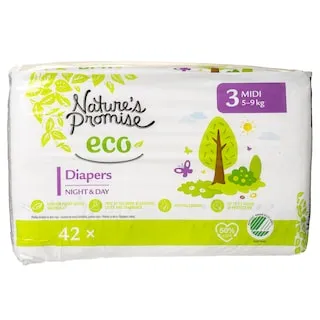 NATURE'S PROMISE Πάνες Μωρού Eco Midi No3 42 Τεμάχια