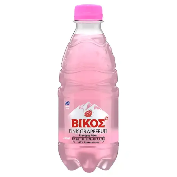Αναψυκτικό pink grapefruit Βίκος 330 ml