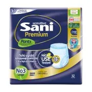 Ελαστικό Εσώρουχο Ακράτειας No3 Large Premium Sensitive Pants Sani 12τεμ
