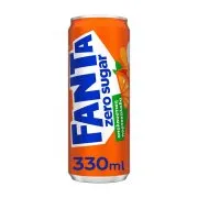 FANTA Zero Πορτοκαλάδα με Ανθρακικό Χωρίς προσθήκη ζάχαρης 330ml