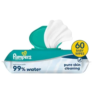 Pampers Aqua Μωρομάντηλα 99% Water 60τεμ.