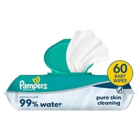 Pampers Aqua Μωρομάντηλα 99% Water 60τεμ.