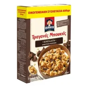 QUAKER ΤΡΑΓ.ΜΠΟΥΚΙΕΣ ΜΕ ΒΡΩΜΗ &ΣΟΚ.600ΓΡ