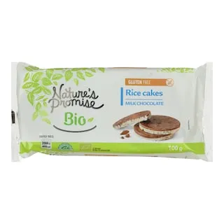 NATURE'S PROMISE Ρυζογκοφρέτες Bio με Σοκολάτα Γάλακτος 100g