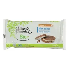 NATURE'S PROMISE Ρυζογκοφρέτες Bio με Σοκολάτα Γάλακτος 100g