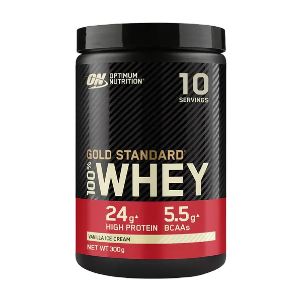 OPTIMUM NUTRITION Gold Standard Πρωτεΐνη Ορού Γάλακτος με γεύση Παγωτό Βανίλια 300g